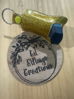 Gold glitter inhaler case