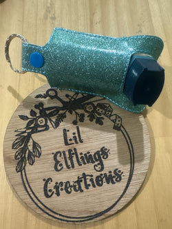 Blue glitter inhaler case