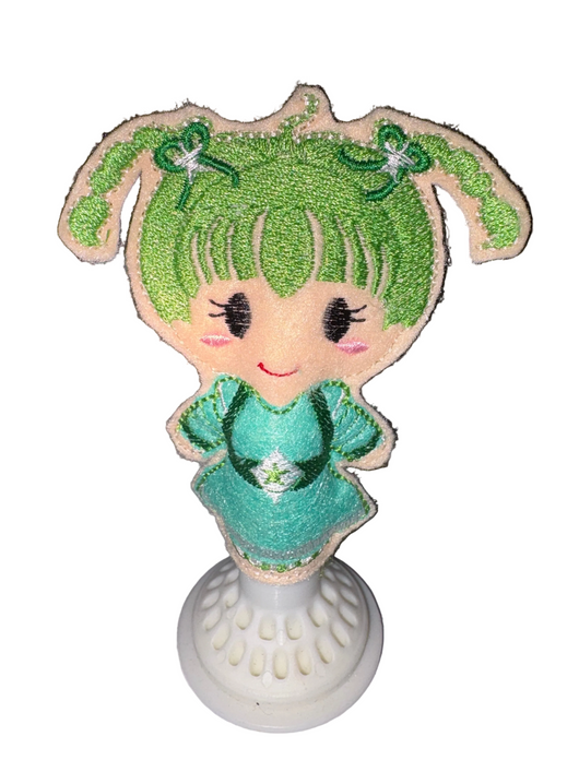 Green friend finger puppet