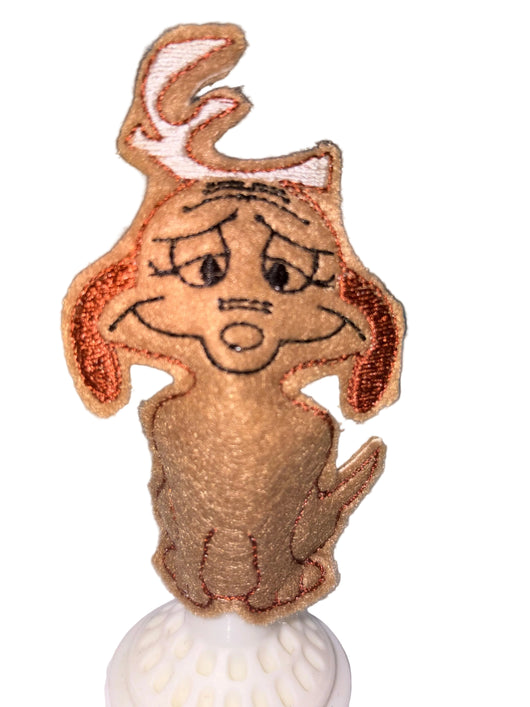 Mean one dog finger puppet