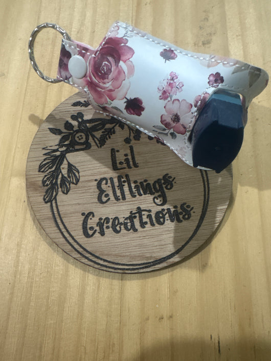 Pink flower inhaler case