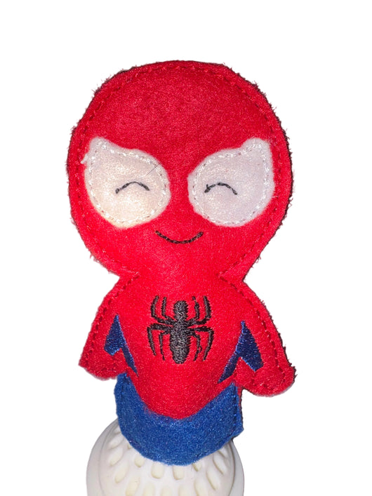 Spider hero finger puppet