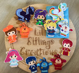 Rainbow finger puppet set