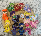 Rainbow finger puppet set