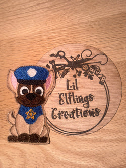 Police pup finger puppets