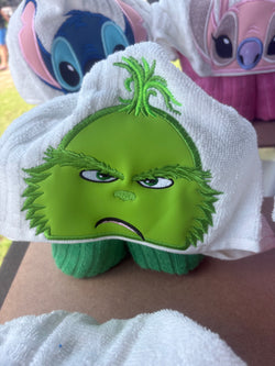 Green guy Hooded towel
