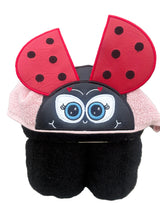 Lady Bug hooded towel personalised