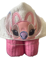 Pink Alien Hooded Towel personalised