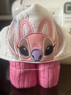 Pink Alien Hooded Towel