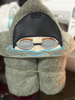 Swimmer hooded towel