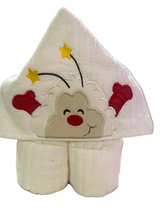 Rainbow Sprite Hooded Towel personalised