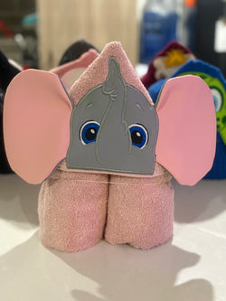 3D Elephant hooded Towel
