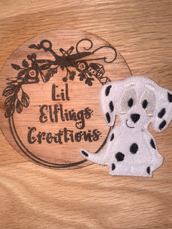 Spotty  dog finger puppet