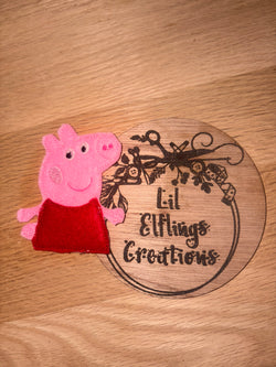 Girl Pig finger puppet