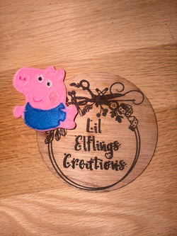 Boy pig finger puppet