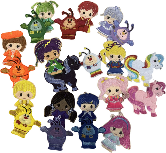 Rainbow finger puppet set