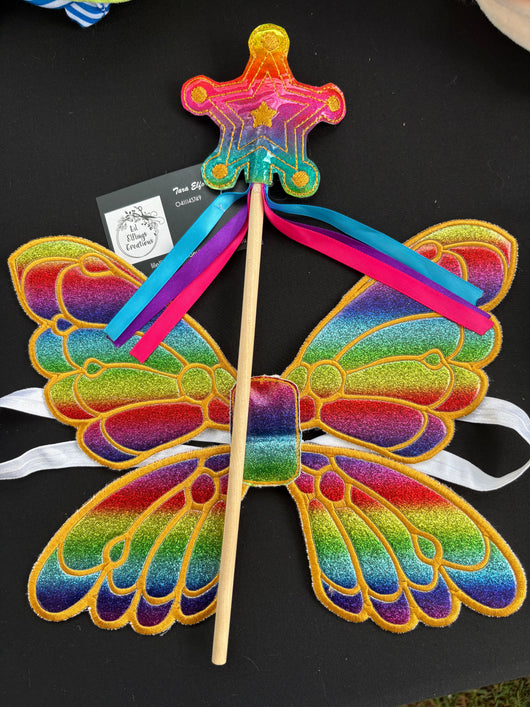 Fairy wings and wand set
